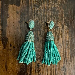 Baublebar Mini Piñata Tassel Beaded Post Earrings in Brass